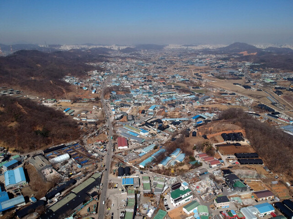 광명시흥 신도시 부지 전경.  한겨레신문