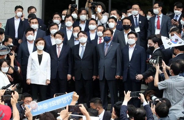6.29.일 서울 서초구 매헌 윤봉길 기념관 윤석열 대선출마 기자회견 행사장