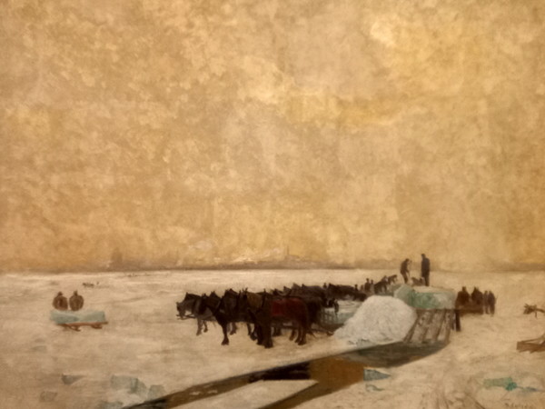 Ice Harvest(Oil on canvas /144.1 x 177.5 cm)