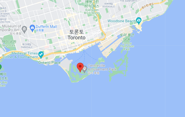 Toronto Island(출처 : 구글 지도)