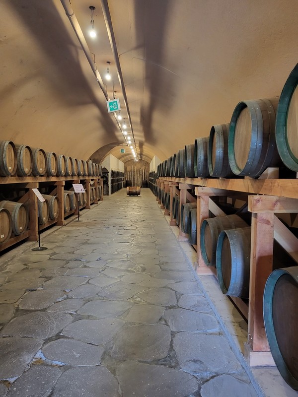 와인을 숙성시키는 동굴 내부