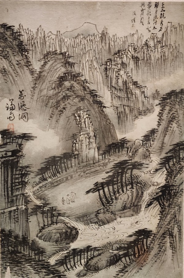정선(鄭敾, 1670-1759)의 <만폭동도>(萬瀑洞圖)