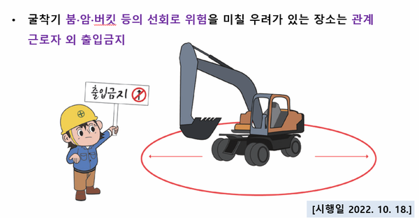 굴착기 안전수칙, 한국산업안전보건공단