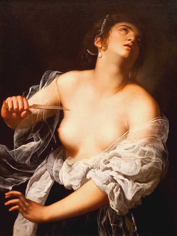 ▲ 'Artemisia Gentilesch'의 'Lucretia' 1627년 작