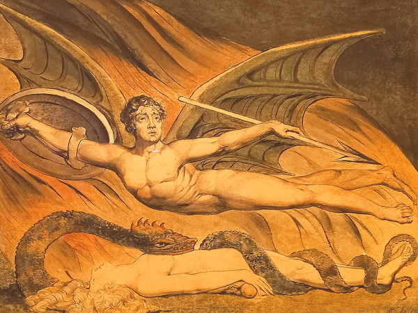 ▲ <이브 때문에 기뻐하는 사탄(Satan Exulting over Eve)> 1795년 작