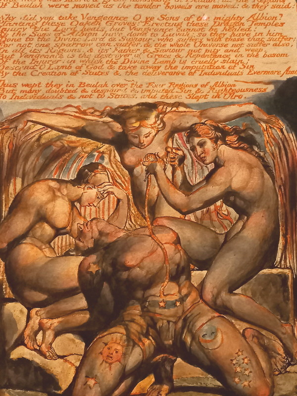▲ <네 조아스(The Four Zoas)>의 '앨비온',  1796~1802년 작 