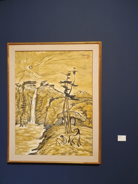 사진 김인수 / 서귀포 기당미술관 / 화가 변시지의 그림 '서귀포 풍경'