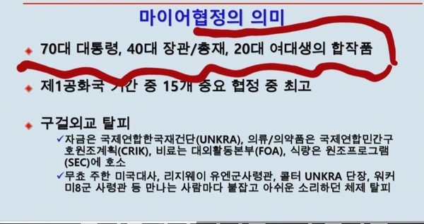 이승만 정부는 일이 안 풀릴 때 미인계를 쓰면 해결된다는 생각을 했다. 사진 출처: (유튜브 차현진 작가의 중역회의)