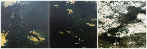 ▲ <Memory Gap_Tale time off and relax> 시리즈 작품. 한지에 혼합매체. 2016년 작 