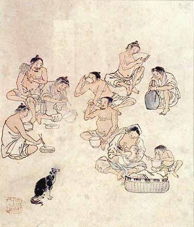                            점심     김홍도 