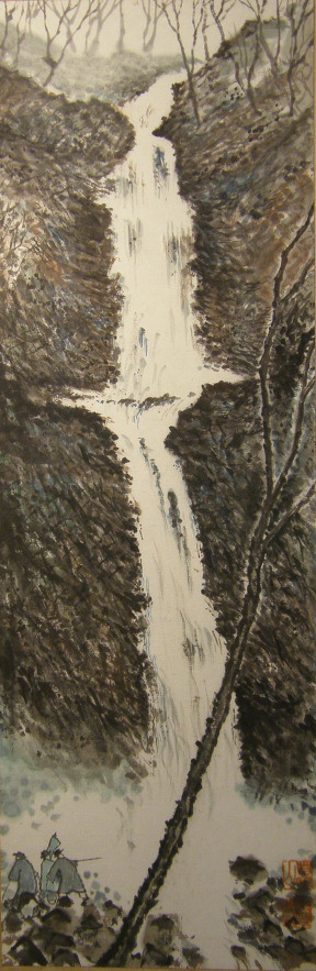 * 이미지설명 : 위 그림은 한국 화단의 원로이신 칡뫼 김구 화백님의 '불일폭포'입니다(출처 : 칡뫼 김구 화백 제공)