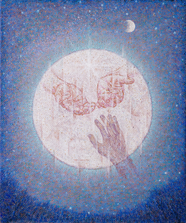                                               "열린 손" - 아리랑 -           72.7 x 60.6 cm         Acrylic on Canvas  2024 