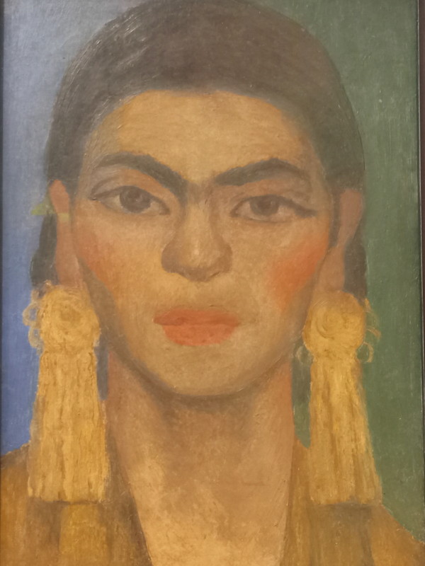 ▲' Portrait of Frida Kahlo'(유화,35.56 × 24.77 cm)