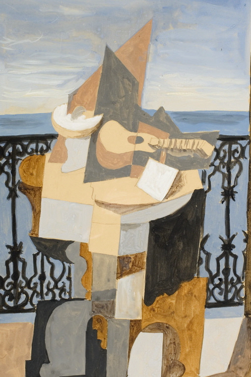  ▲  'Still Life on a Pedestal Table in Front of a Window, 1919년 작, 종이에 수채화(49 x 30.9 cm).