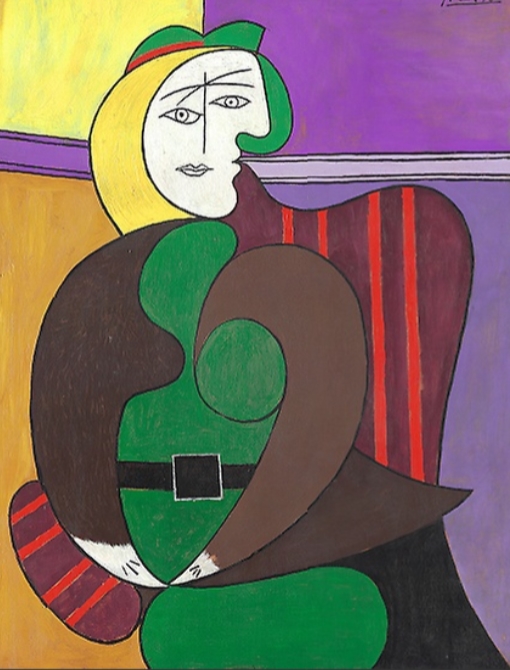 ▲  'The Red Armchair'1931년 작. 캔버스에 유채, 시카고 미술관 (필자 사진)