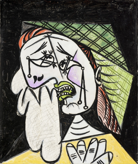▲  'Weeping Woman with Handkerchief' 1937 작품, 캔버스에 유채(53.34 × 44.45 cm)