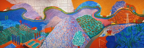 ▲ 'Mulholland Drive' 1980년 작, 캔버스에 아크릴 (218.44 × 617.22 cm)