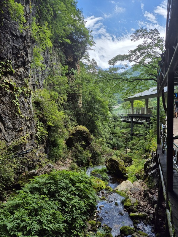 환선굴 관광을 마치고 모노레일을 기다리며 촬영한 풍경
