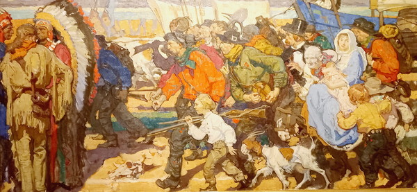 ▲ 골드러시 II /1926년 작 / 캔버스에 유화