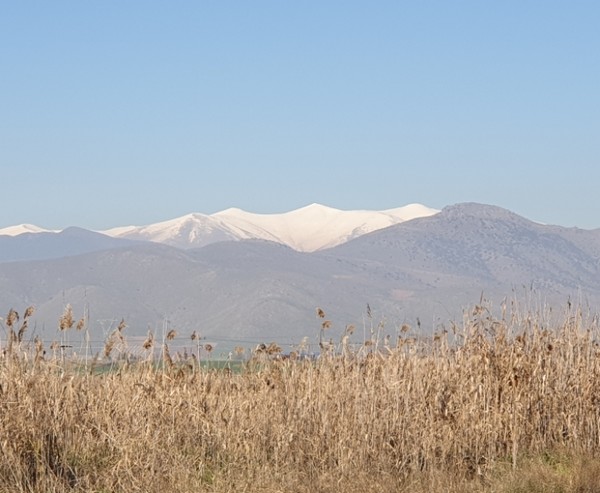 그리스신화에도 나오는 올림푸스산의 눈덮힌 정상 (사진 : 이원영 필진)