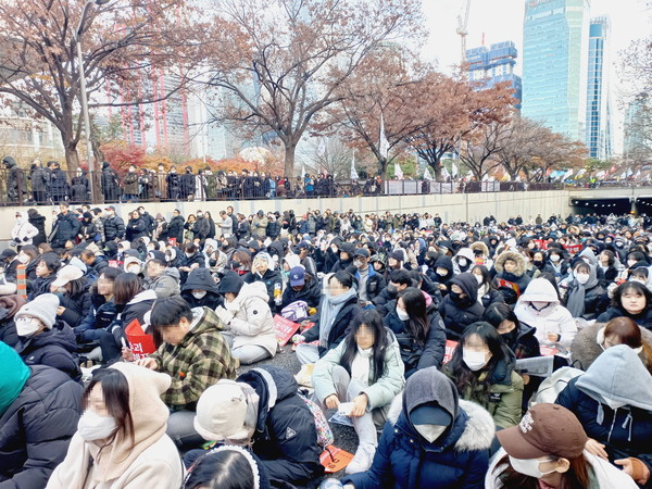 ▲ 12월 7일 여의도 집회에서(필자 사진) 
