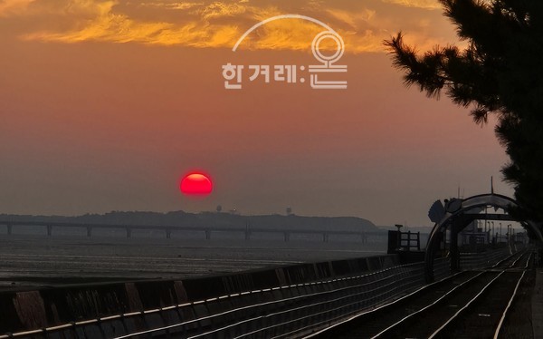   영종도석양(필자지인촬영)