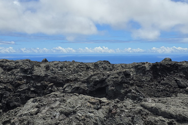 ▲ 케알라코모 전망대(Kealakomo  Lookout)에서  아아( 'a'a) 용암