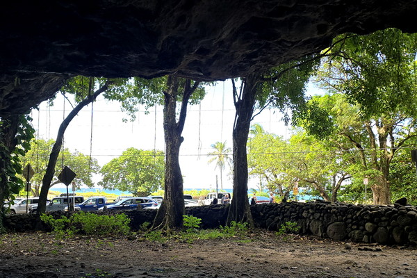 ▲ 동굴 안에서 바라본 동굴 입구