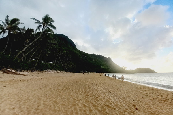 ▲ 어느덧 해가 지는 하에나 해변