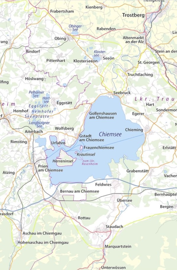 'Chiemsee'호수의 이름을 우리말로 소리내면 '킴제'가 된다. 