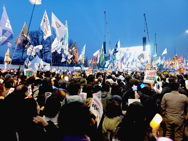 ▲ 행진이 시작되었다. 우리는 걸어야 힘이 난다. 