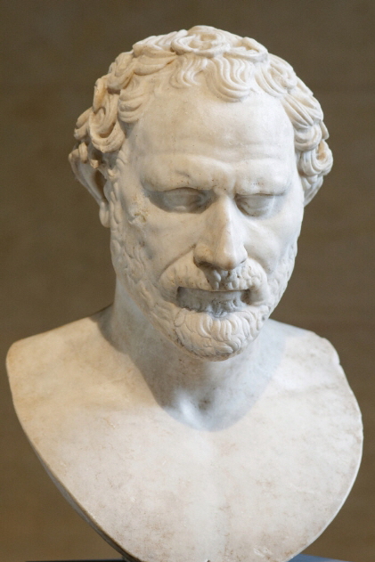 출처:한겨레신문.데모스테네스(기원전 384～322)의 대리석 흉상. 작가 미상. 위키미디어 코먼스