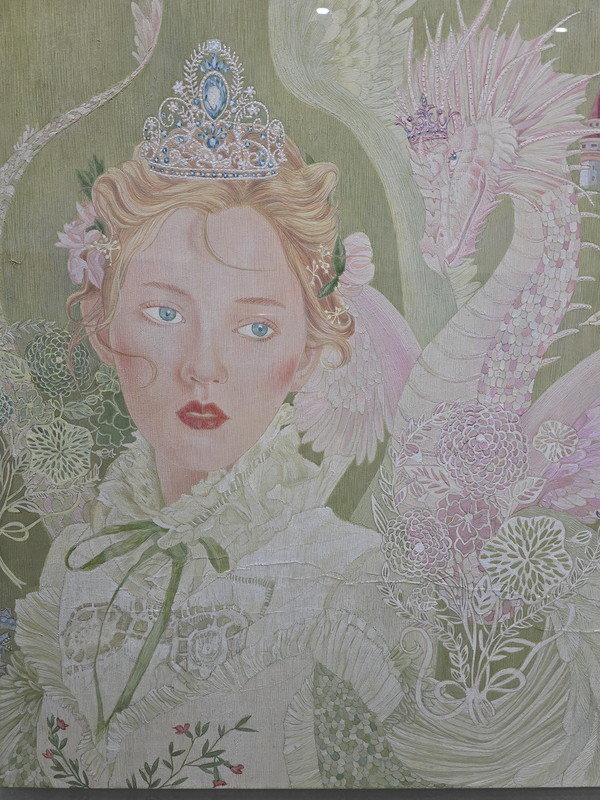 ▲ <용은 왜 공주만 잡아갈까> / 2023년 작 /장지에 분채 