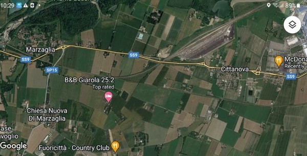 SS9도로는 밀라노와 볼로냐를 잇는 도로다. 지금 걷는 동네는 그 아래쪽 농촌이다.