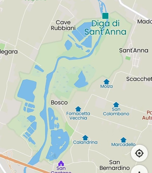 범람원의 넓이가 꽤 넓다. 검색해서 범람원을 살펴보니 면적이 상당하다. 이만한 양의 물그릇이 전기도 만들고, 지하수를 함양해서 식수로도 활용될 것이다. @구글지도