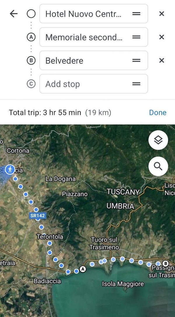 전날 많이 걸어둔 덕분에 오늘은 여유가 생겨 호수가 방면으로 2km 정도 더 우회하는 19km코스로 잡는다.