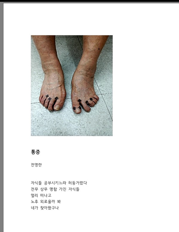 제74회 개천예술제 디카시 부문 최우수상 수상작